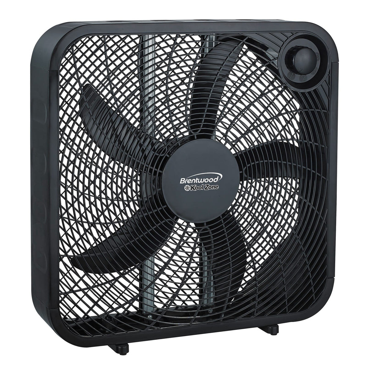 Brentwood 20 Inch Box Fan in Black