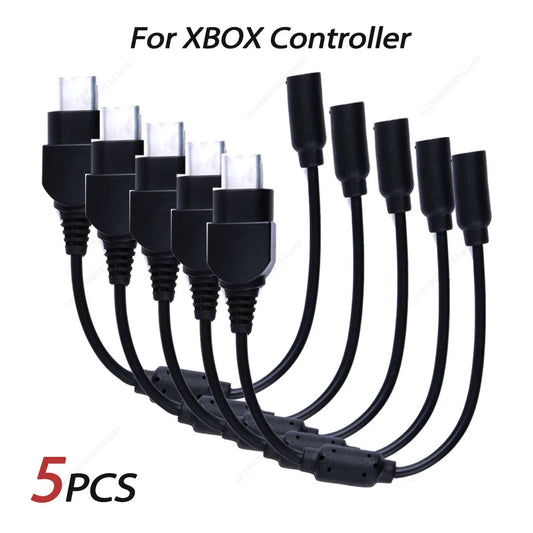5Pcs for Xbox Controller Breakaway Extension Cable Lead Gaming Lines Converter Adapter Game Accessories for Xbox