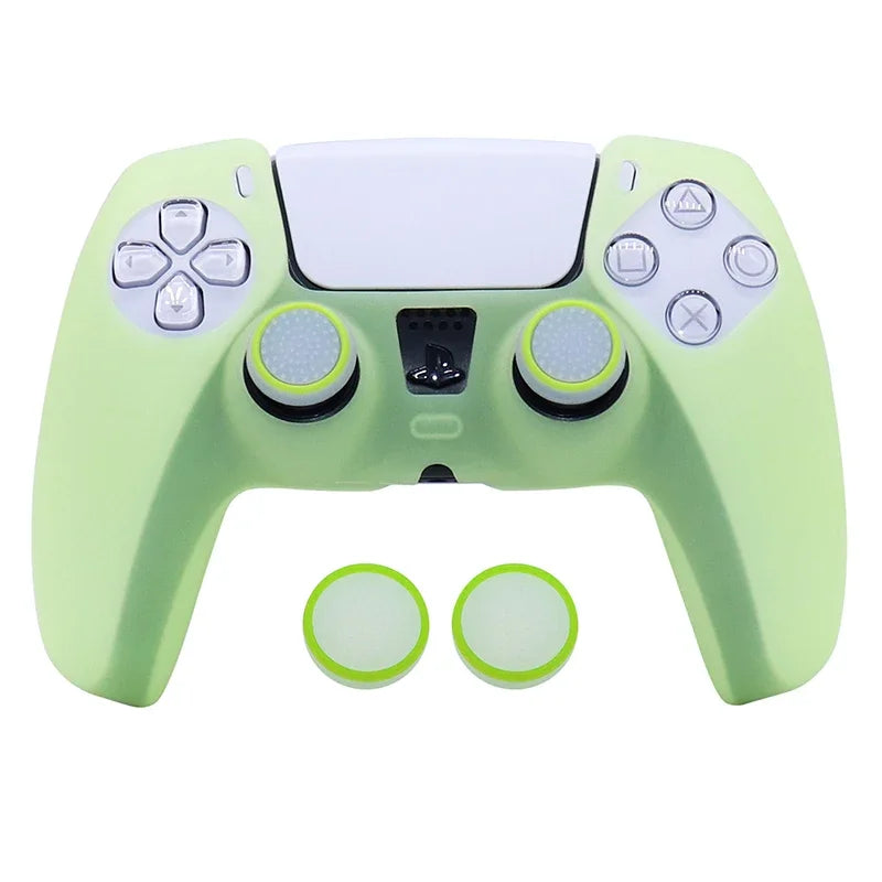 Glow in Dark Soft Silicone Case for PS5 Control Games Accessories Gamepad Joystick Case Cover for PS5 Controller Skin