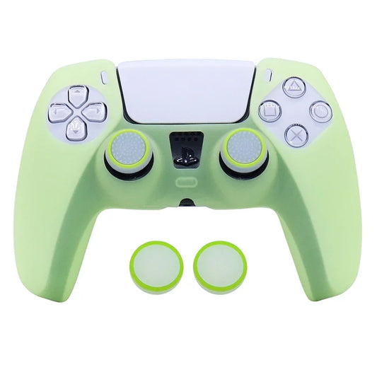 Glow in Dark Soft Silicone Case for PS5 Control Games Accessories Gamepad Joystick Case Cover for PS5 Controller Skin