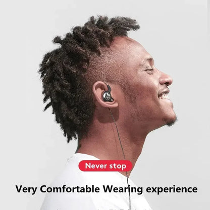 Original X2 Dynamic Wired Earphones HIFI Heavy Bass Earbuds in Ear Gaming Headphones Monitor Sport Noise Cancelling Headset Mic