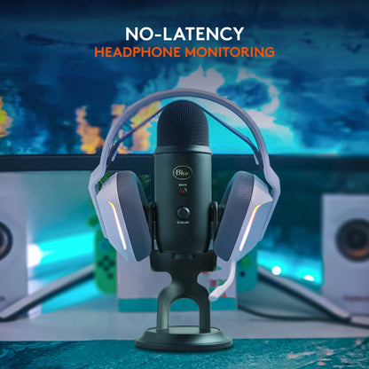 Blue Yeti USB Microphone for PC, Mac, Gaming, Recording, Streaming, Podcasting, Plug and Play, Blackout