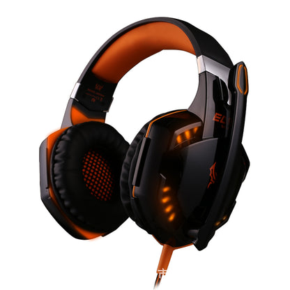 Head-Mounted Heavy Bass Gaming Headset with Microphone Noise Reduction