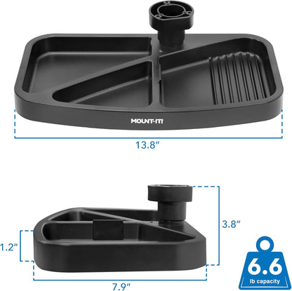 under Desk Mounted Drawer, Swivel under Desk Tray for Paper Clip, Pen, and Other Office Supplies, Attachable Small under Counter Drawer for Tables and Workbenches