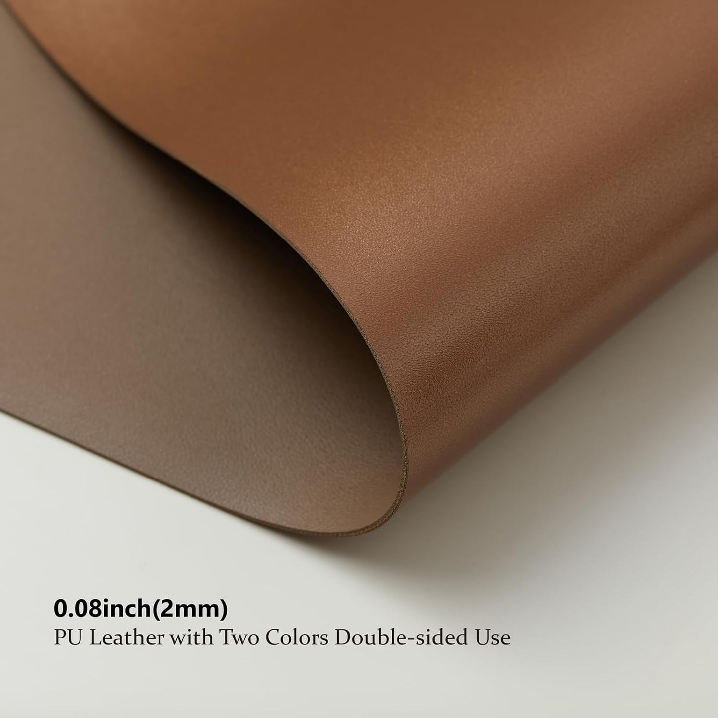 Dual Sided Leather Desk Mat - Waterproof Desk Pad for Office and Home - Desk Organization and Accessories - Ideal for Large Mouse Pad and Desk Mats on Top of Desks(Coffee+Dark Gold,31.5"X 15.7")