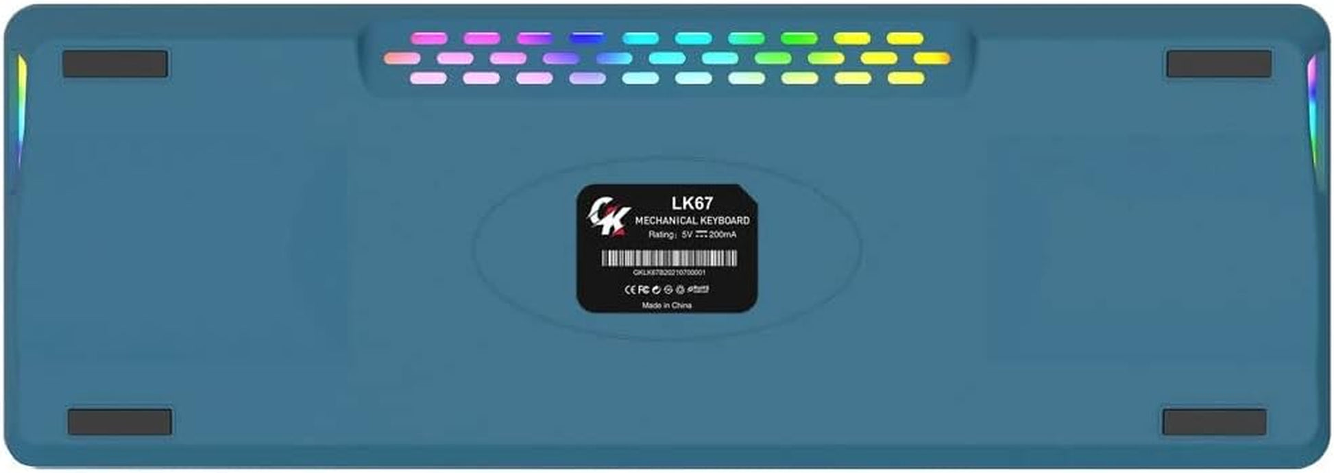 LK75 75% Gasket Mechanical Keyboard with 2 in 1 TFT Smart Display&Knob, Bluetooth 5.0/2.4Ghz/Usb-C MDA Profile Keycaps 83 Keys RGB Hot Swap Gaming Keyboard (Blue Switch)