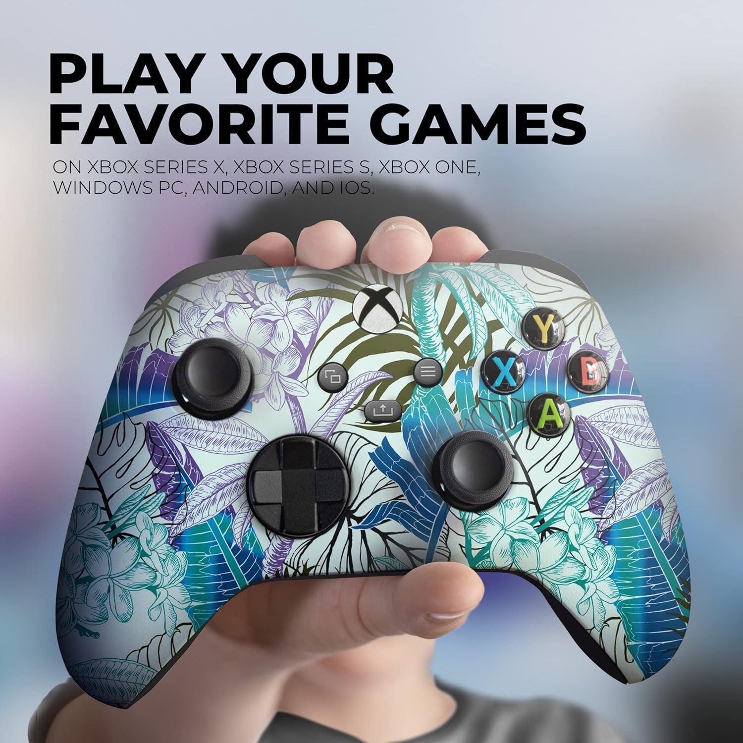 Original X-Box Modded Controller Special Edition Customized Compatible with X-Box One S/X-Box Series X/S & Windows 10 Made with Advanced Hydrodip Print Technology (Not Just a Skin)