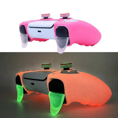 Glow in Dark Soft Silicone Case for PS5 Control Games Accessories Gamepad Joystick Case Cover for PS5 Controller Skin