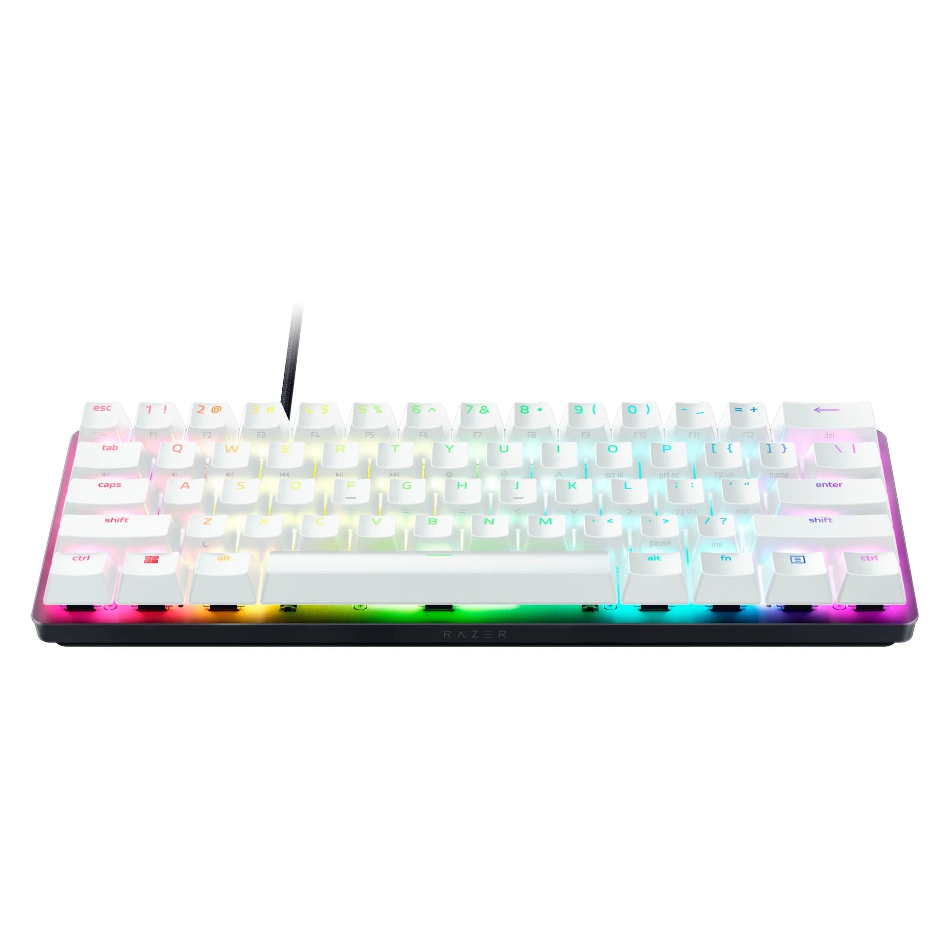 Huntsman Mini Special Edition, 60% Form Factor, Linear Optical PC Gaming Keyboard, Black/White