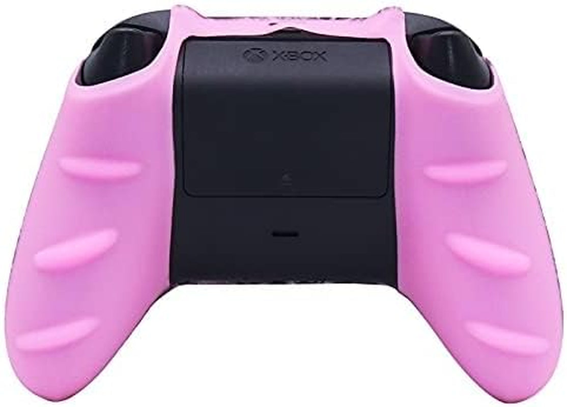 Pink Controller Skins ,Cute Silicone Controller Cover Skins Protector Compatible for Girls Xbox Series X Controller (Pink Pro Thumb Grip X 6 Accessories).