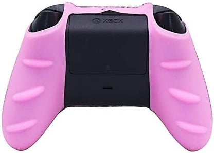 Pink Controller Skins ,Cute Silicone Controller Cover Skins Protector Compatible for Girls Xbox Series X Controller (Pink Pro Thumb Grip X 6 Accessories).