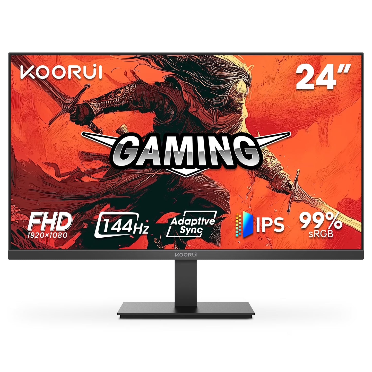 24" FHD 1080P Gaming Monitor, 144Hz Computer Monitor, E2411K