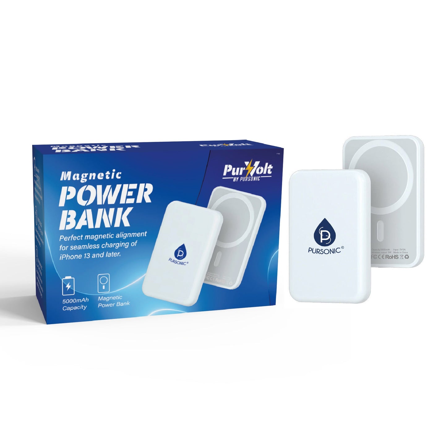 Magnetic Wireless Power Bank – Portable, Powerful, Effortless Charging-0