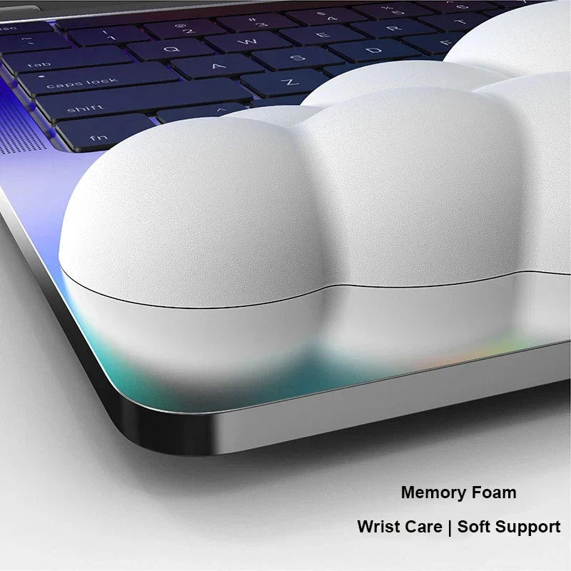 Memory Foam Mouse Pad with Wrist Rest — Anti-Slip Ergonomic Desk Pad for Office & Gaming