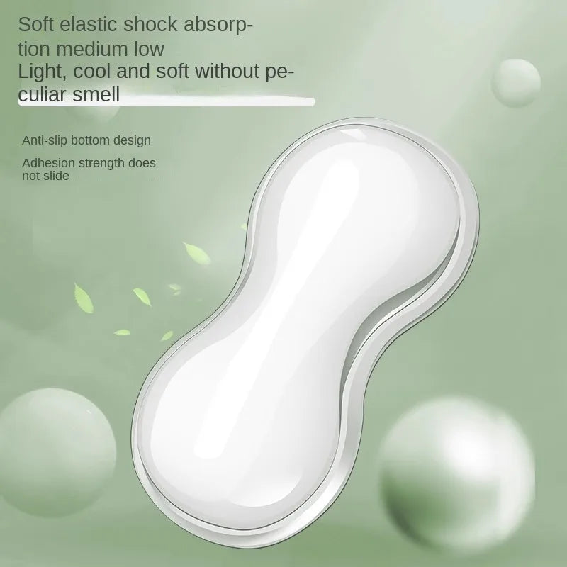 Transparent Anti-Slip Rubber Mouse Pad with Ergonomic Wrist Rest - Desk & Gaming