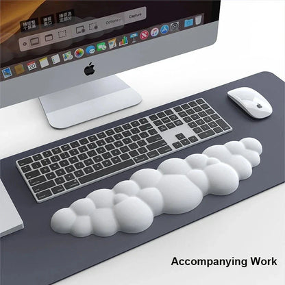 Memory Foam Mouse Pad with Wrist Rest — Anti-Slip Ergonomic Desk Pad for Office & Gaming