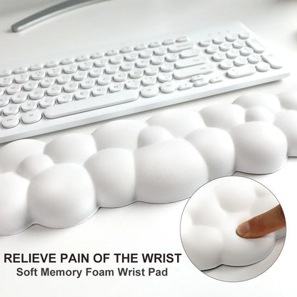 Memory Foam Mouse Pad with Wrist Rest — Anti-Slip Ergonomic Desk Pad for Office & Gaming