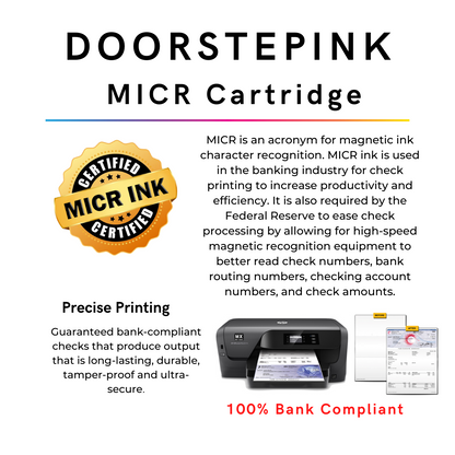 DoorStepInk Brand for HP 21 C9351AN Black MICR Remanufactured in the USA Ink Cartridges, C9351AN-1