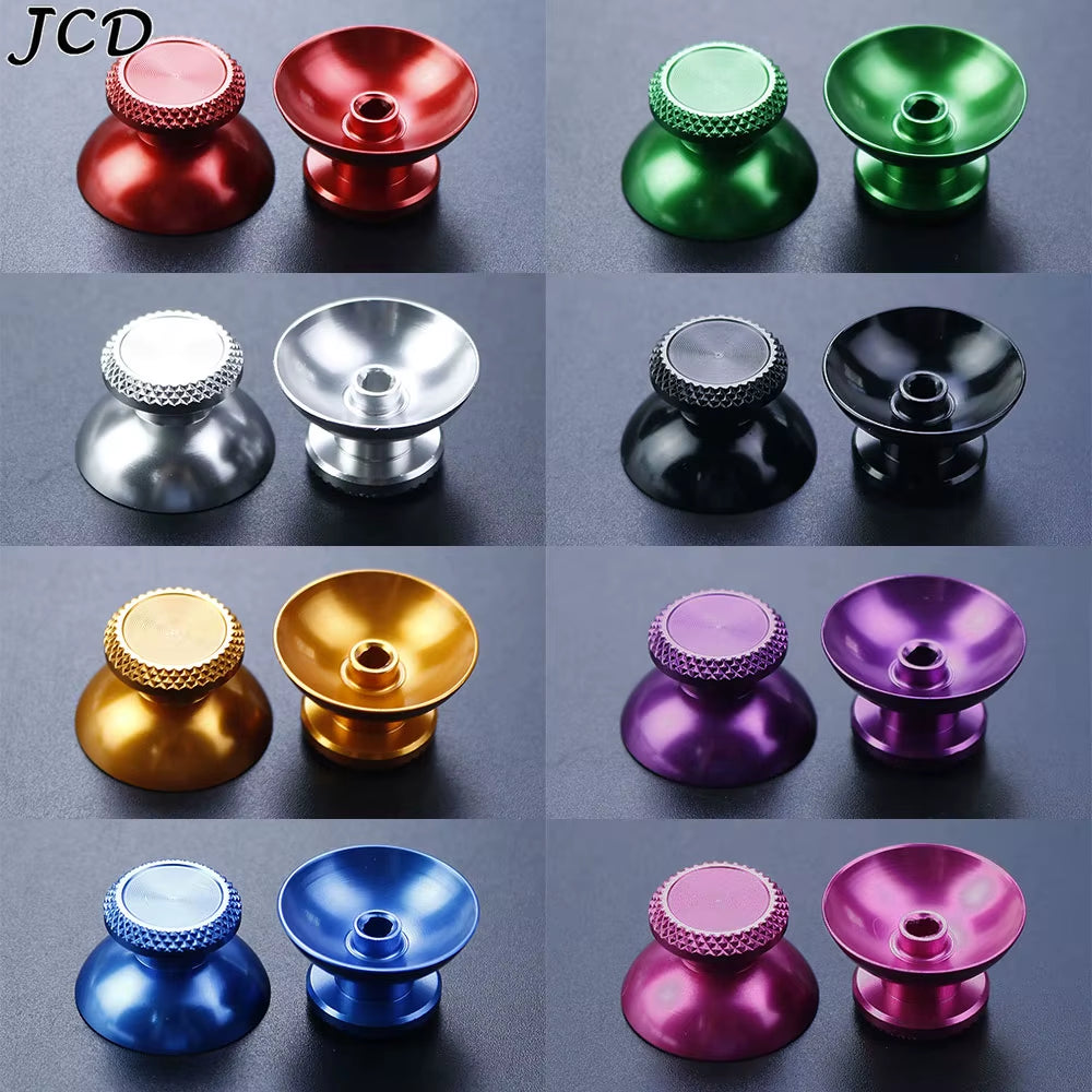 1Pair Aluminum Metal Analog Joystick Thumb Stick Grip Cap for PS5 Controller Gamepad Rocker Caps Thumbstick Accessories