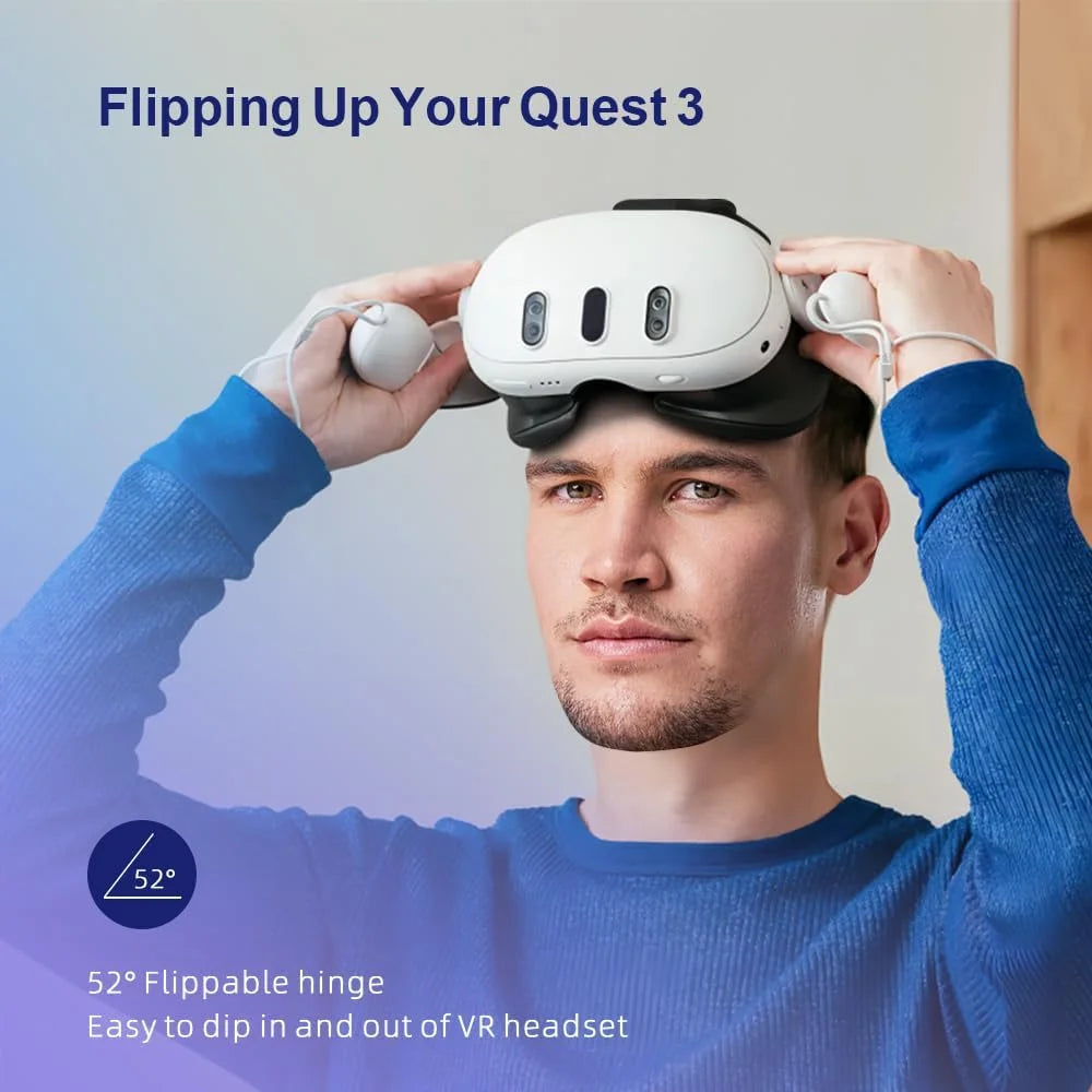 RGB Comfort Battery Head Strap 8000Mah Compatible with Meta Quest 3 Accessories, Battery Pack Elite Strap Replacement for Enhanced Support and Extend Playtime in VR White