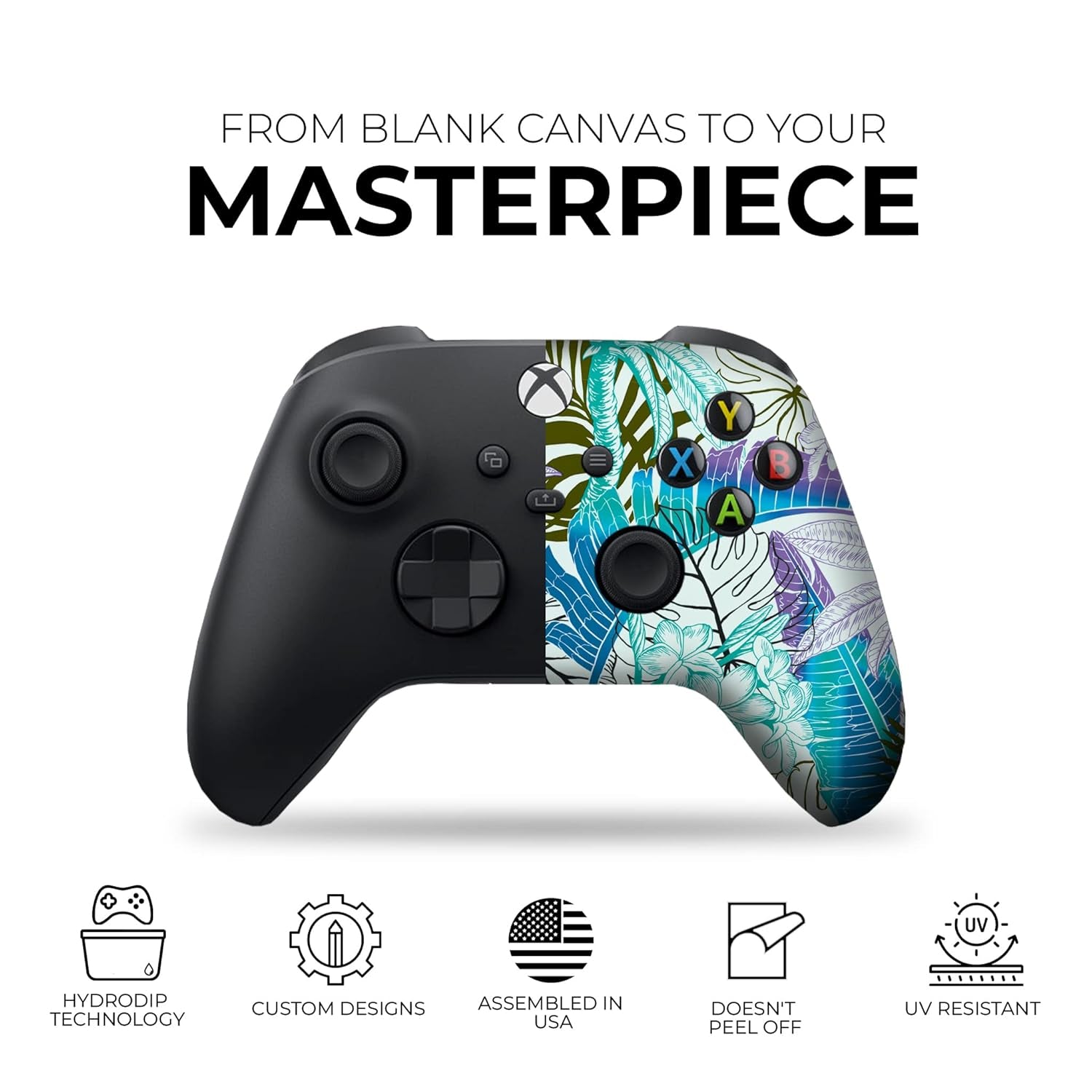Original X-Box Modded Controller Special Edition Customized Compatible with X-Box One S/X-Box Series X/S & Windows 10 Made with Advanced Hydrodip Print Technology (Not Just a Skin)
