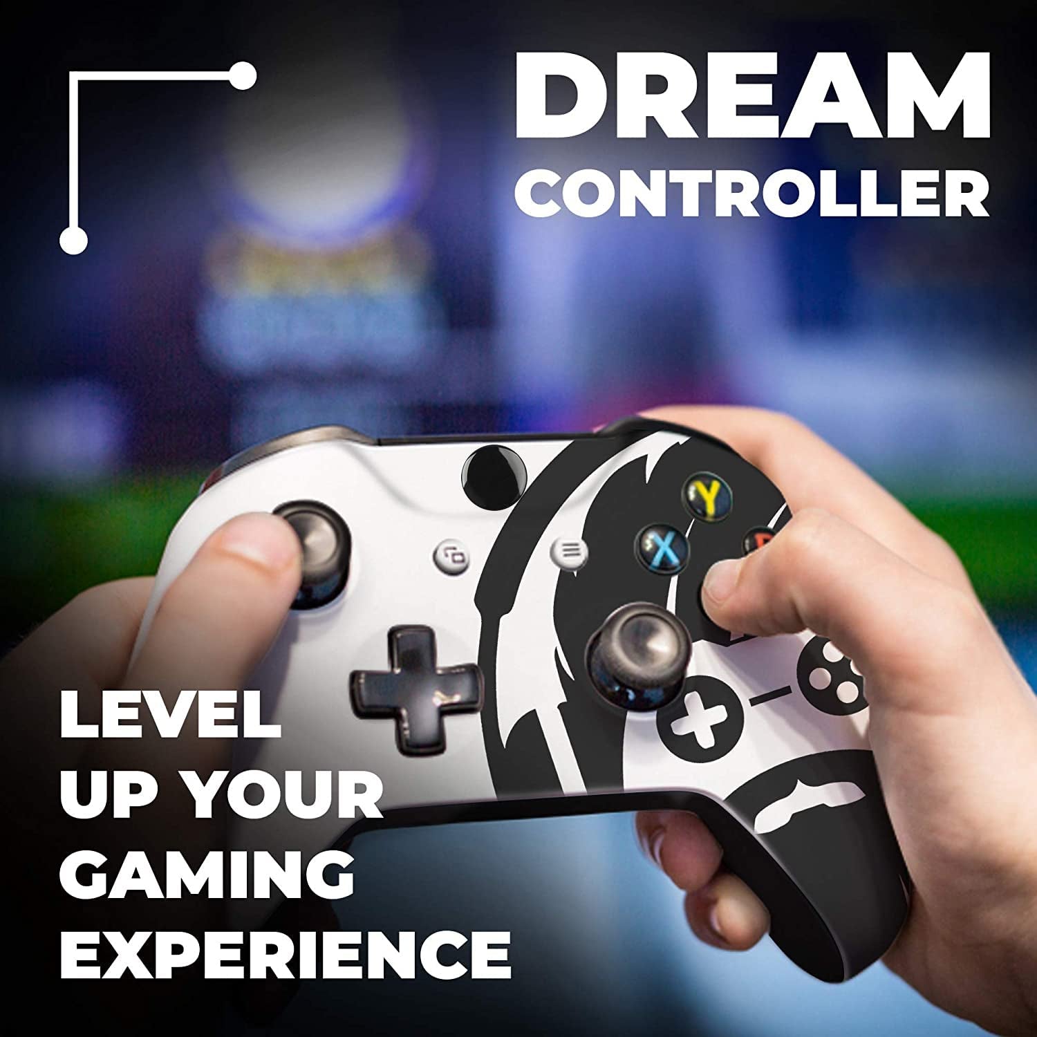 Original X-Box Modded Controller Special Edition Customized Compatible with X-Box One S/X-Box Series X/S & Windows 10 Made with Advanced Hydrodip Print Technology (Not Just a Skin)