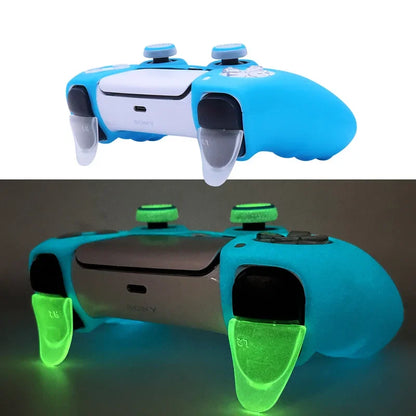 Glow in Dark Soft Silicone Case for PS5 Control Games Accessories Gamepad Joystick Case Cover for PS5 Controller Skin