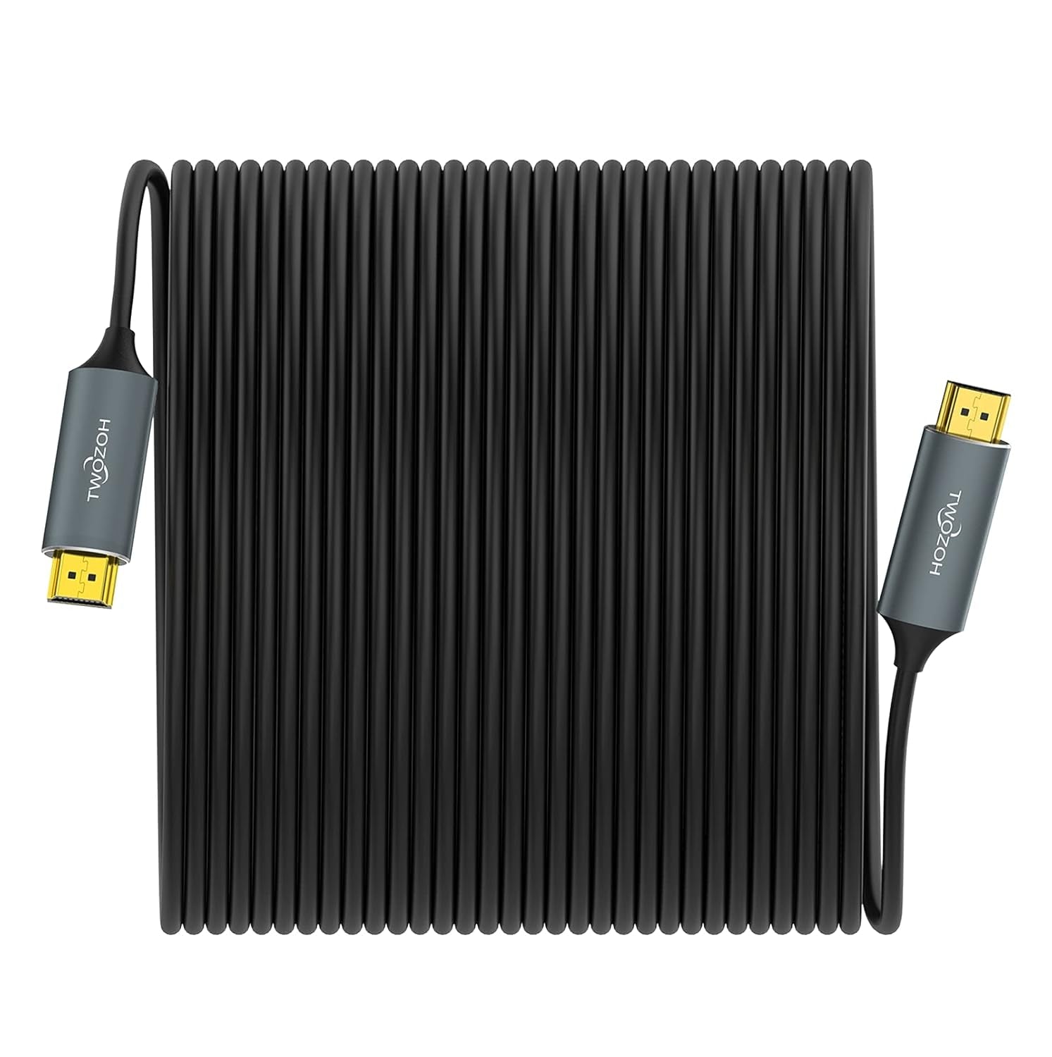 Fiber Optic HDMI Cable 50FT, 4K Fiber HDMI to HDMI Cable 4K/60Hz (4:4:4 HDR10 HDCP2.2) 1440P 144Hz 18Gbps High Speed UHD Fiber HDMI Cord(15M)