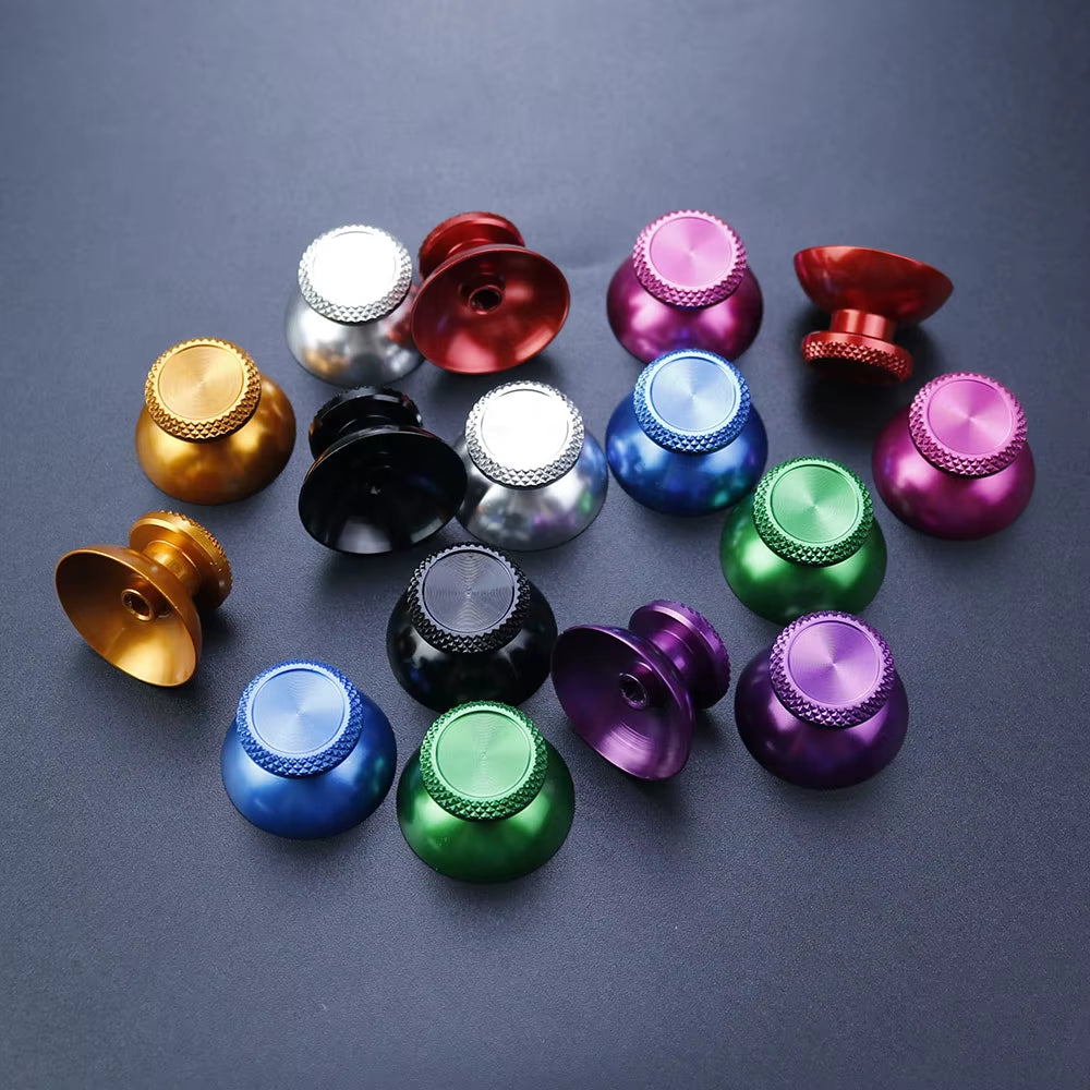 1Pair Aluminum Metal Analog Joystick Thumb Stick Grip Cap for PS5 Controller Gamepad Rocker Caps Thumbstick Accessories
