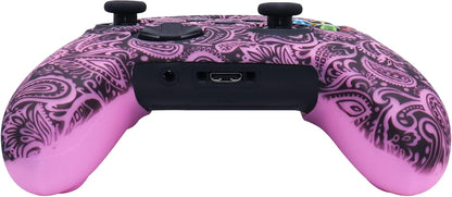Pink Controller Skins ,Cute Silicone Controller Cover Skins Protector Compatible for Girls Xbox Series X Controller (Pink Pro Thumb Grip X 6 Accessories).