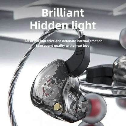 Original X2 Dynamic Wired Earphones HIFI Heavy Bass Earbuds in Ear Gaming Headphones Monitor Sport Noise Cancelling Headset Mic