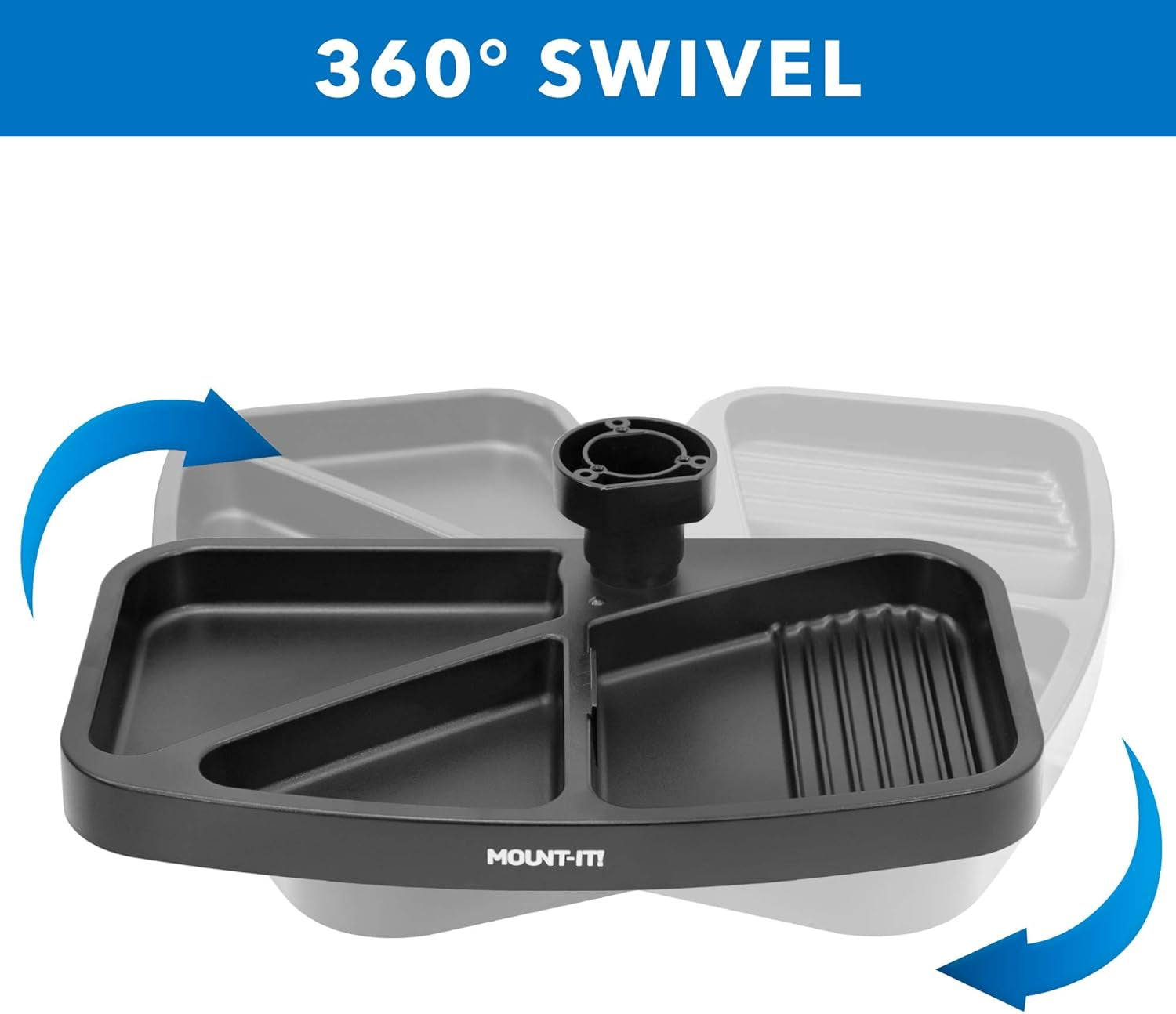under Desk Mounted Drawer, Swivel under Desk Tray for Paper Clip, Pen, and Other Office Supplies, Attachable Small under Counter Drawer for Tables and Workbenches