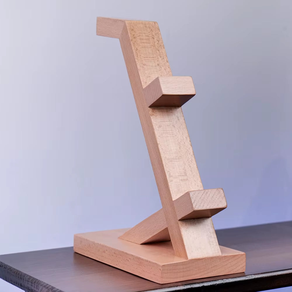 Wood Headphone Stand Gaming Headset Holder for Desk Display Gaming Accessories Gift for Airpods PS5 Xbox