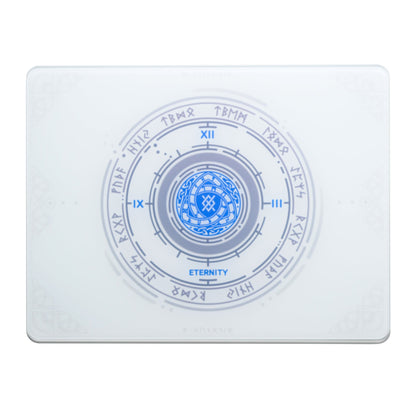 XVX Space Pad Glass Gaming Mouse Pad with Anti-Slip Rubber Base