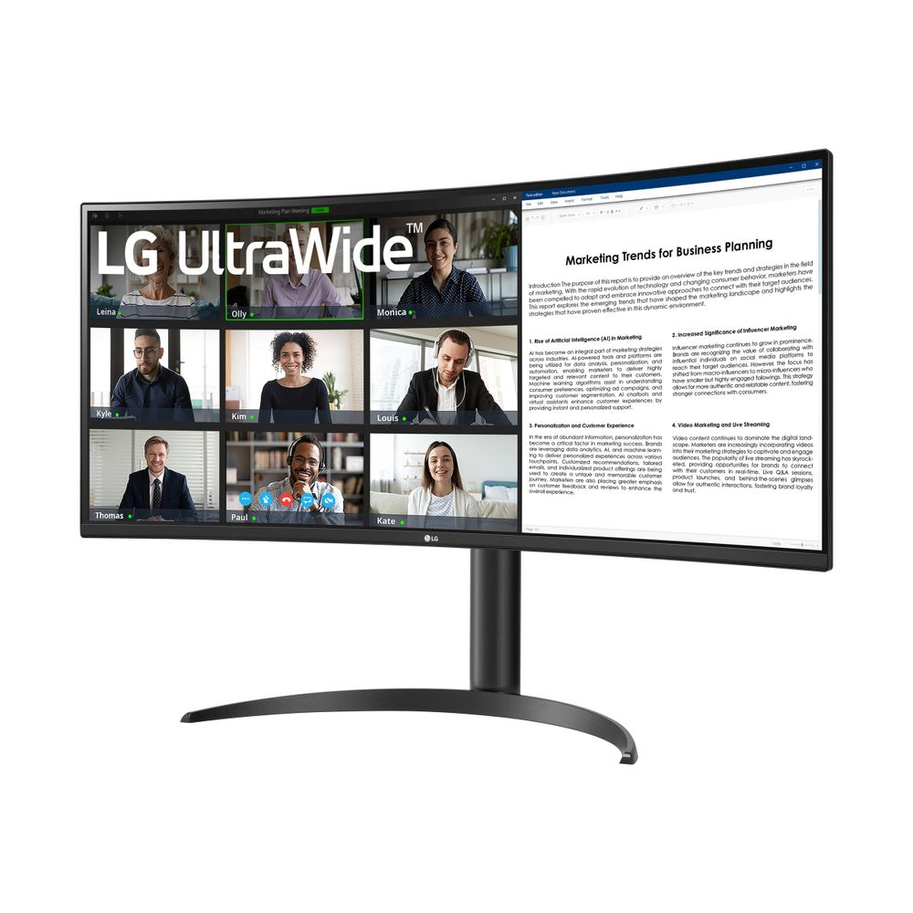 Monitor LG 34WR55QK-B 34" UltraWide curbat WQHD 3440x1440 (34WR55QK-B)