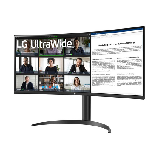 Monitor LG 34WR55QK-B 34" UltraWide curbat WQHD 3440x1440 (34WR55QK-B)