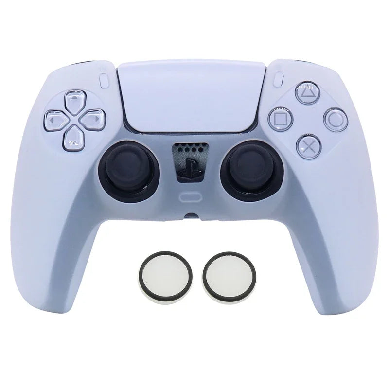 Glow in Dark Soft Silicone Case for PS5 Control Games Accessories Gamepad Joystick Case Cover for PS5 Controller Skin