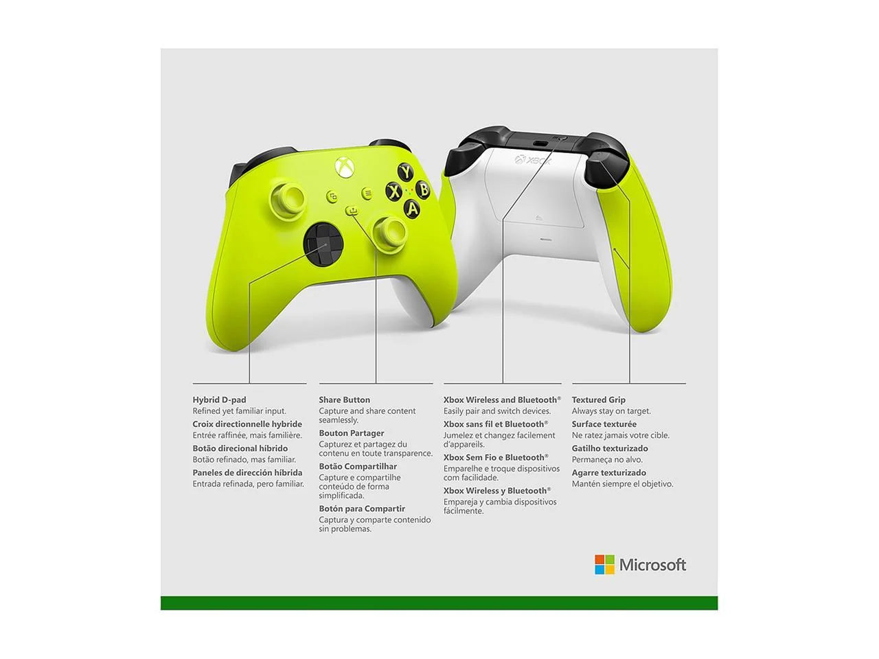 Microsoft  Series X/S/One Wireless Controller - Electric Volt, 1 Count 1 Pack